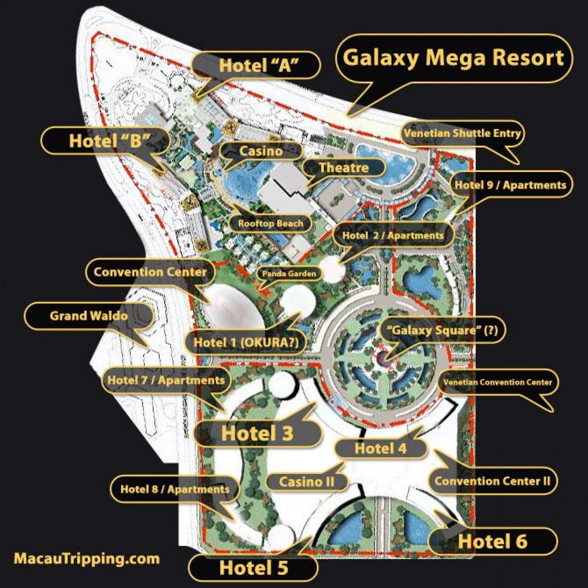 galaxy Macau verdieping kaart
