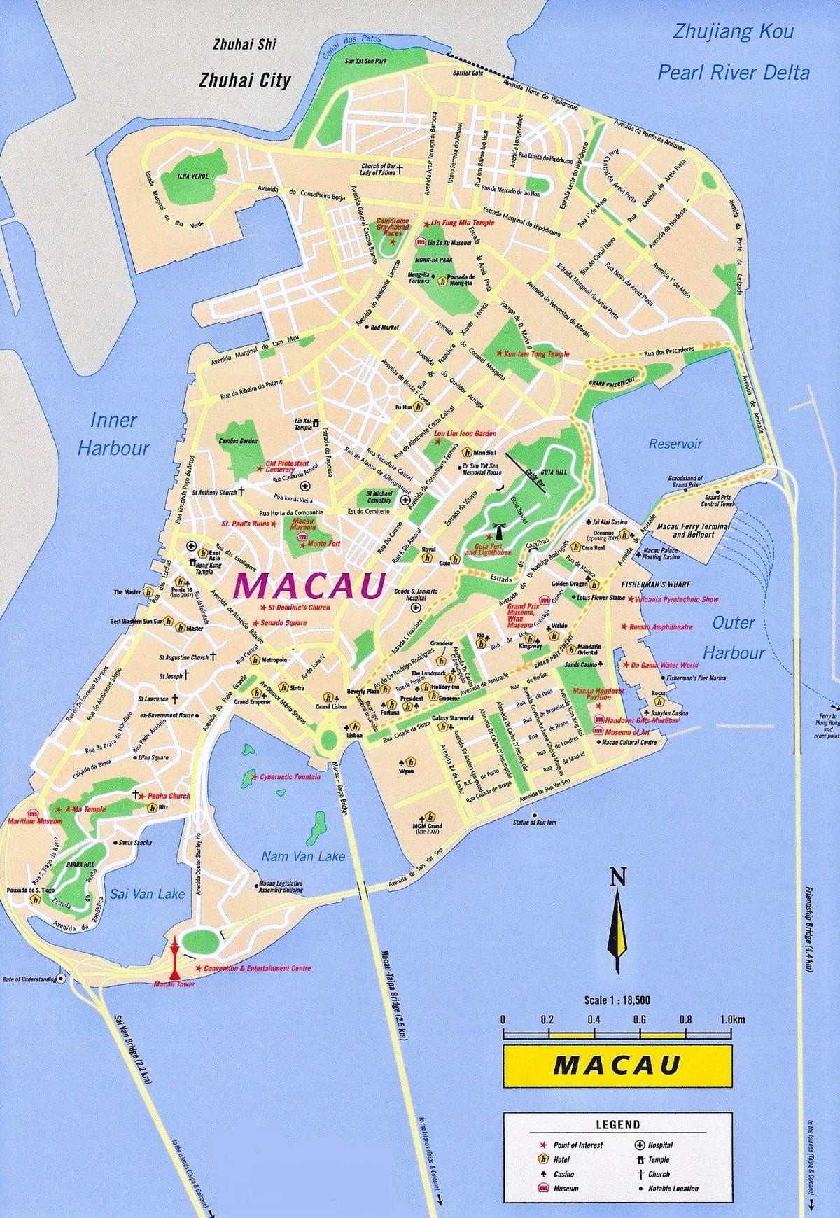 Pataca van Macao kaart