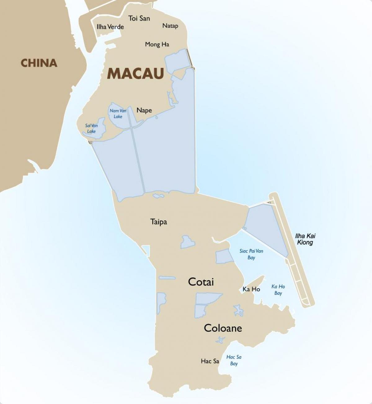 kaart van Macau offline