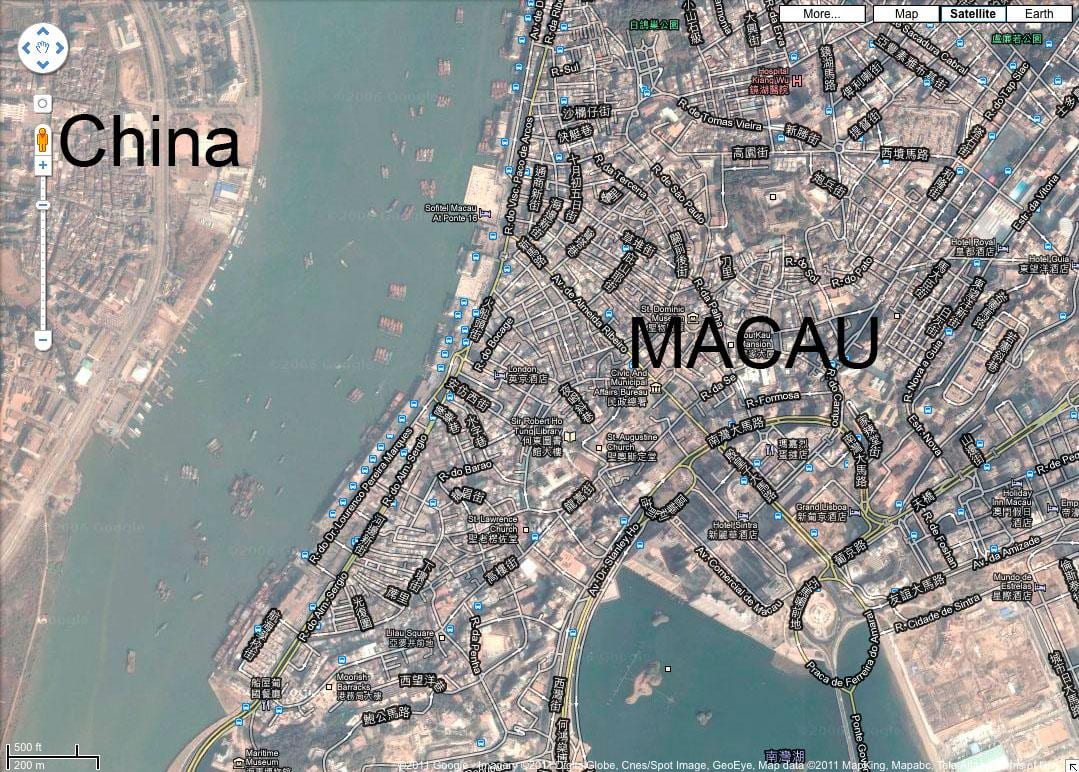 kaart van san malo Macau