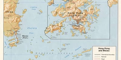 Kaart van barra Macau