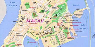 Pataca van Macao kaart