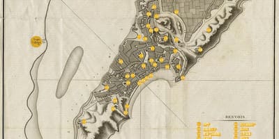 Oude kaart van Macau