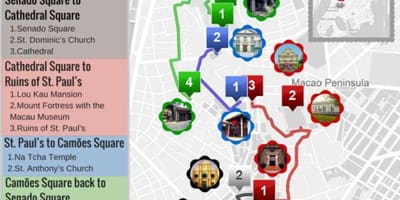 Macau wandelkaart