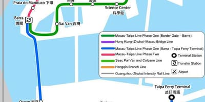 Pataca van metro kaart