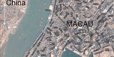 Kaart van san malo Macau