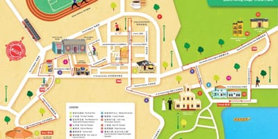 Kaart van taipa dorp kaart