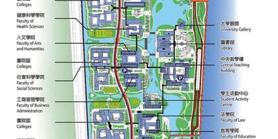 Universiteit van Macau kaart